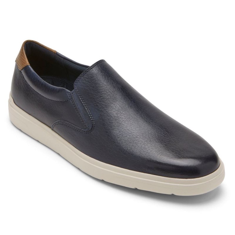 Men Rockport Total Motion Lite Slip-On Sneakers Navy USA | HN0-63796