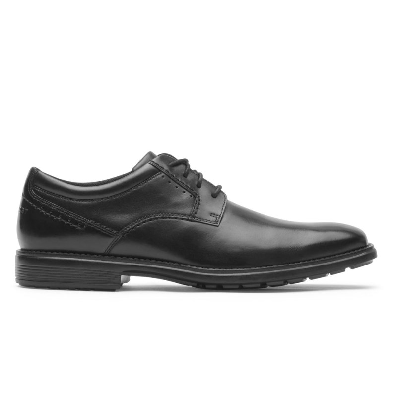 Men Rockport Total Motion Next Gen Plain Toe Dress Shoes Black USA | TD8-19071