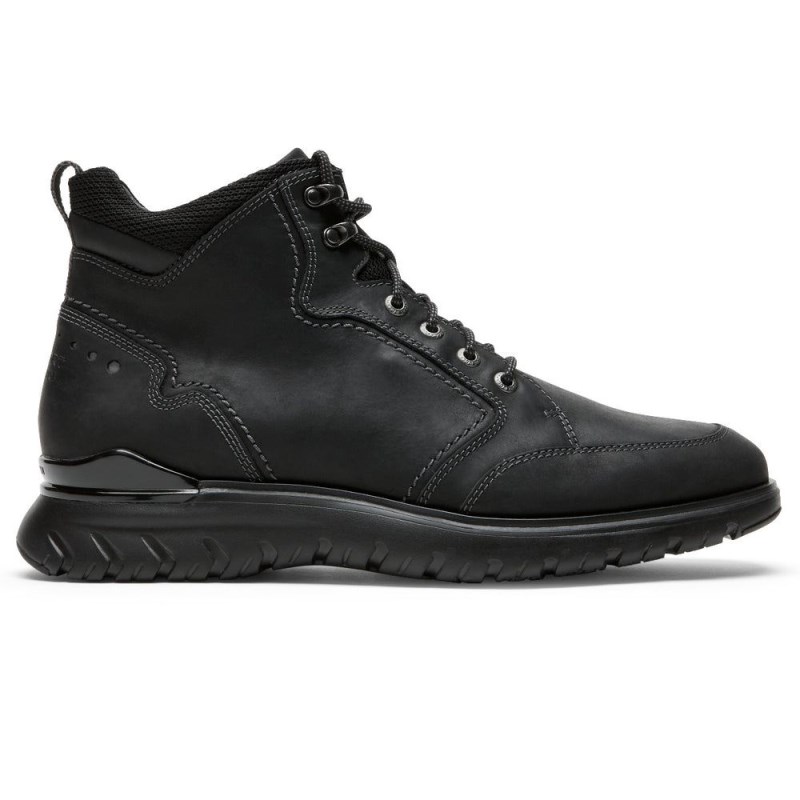 Men Rockport Total Motion Sport Waterproof Boots Black USA | YM7-74597