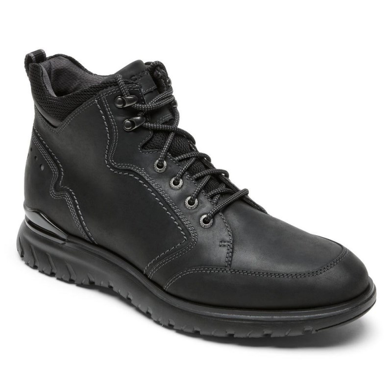 Men Rockport Total Motion Sport Waterproof Boots Black USA | YM7-74597