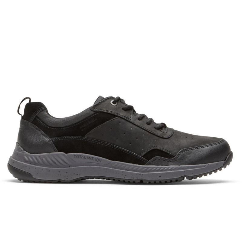 Men Rockport Total Motion Trail Waterproof Sneakers Black USA | MY3-66736