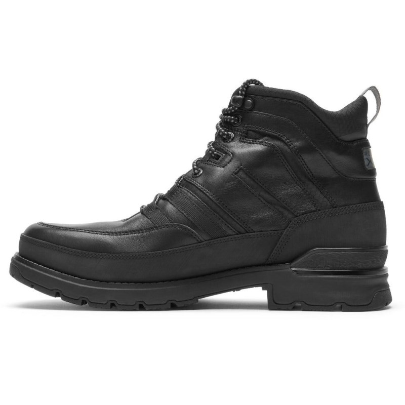 Men Rockport Total Motion Trek Modern Waterproof Boots Black USA | KG4-89448