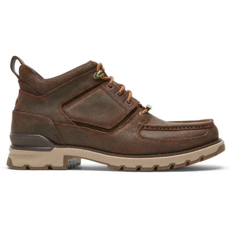 Men Rockport Total Motion Trek Umbwe Waterproof Boots Dark Brown USA | OP7-12661