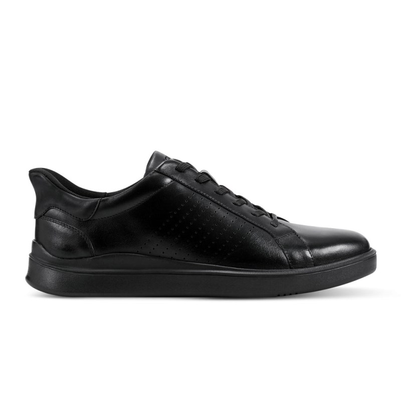 Men Rockport Tristen Step Activated Lace-Up Sneakers Black USA | ZL3-79007