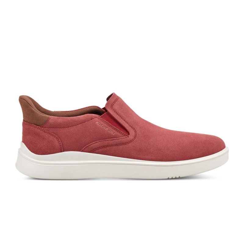 Men Rockport Tristen Step Activated Slip On Sneakers Light Red USA | LC1-94409