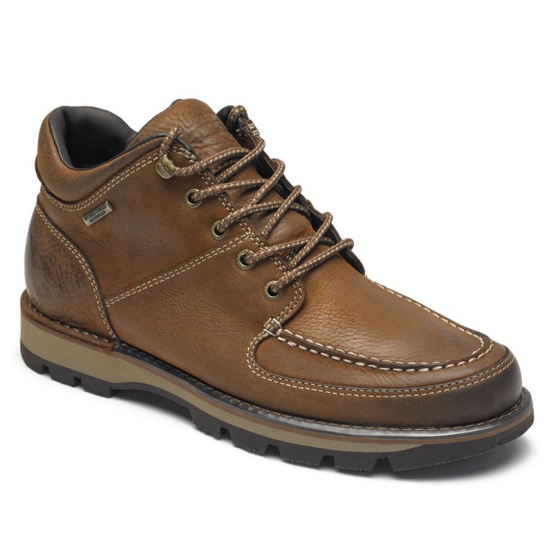 Men Rockport Umbwe II Chukka Waterproof Boots Brown USA | NY9-58155