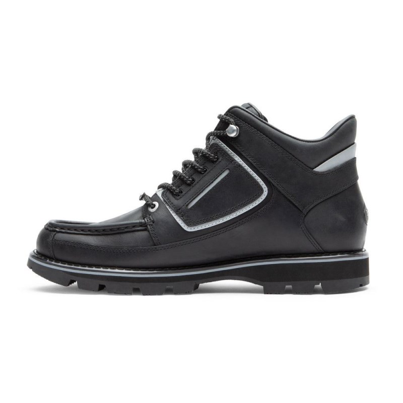 Men Rockport Umbwe II Mweka Waterproof Boots Black USA | GV2-72977