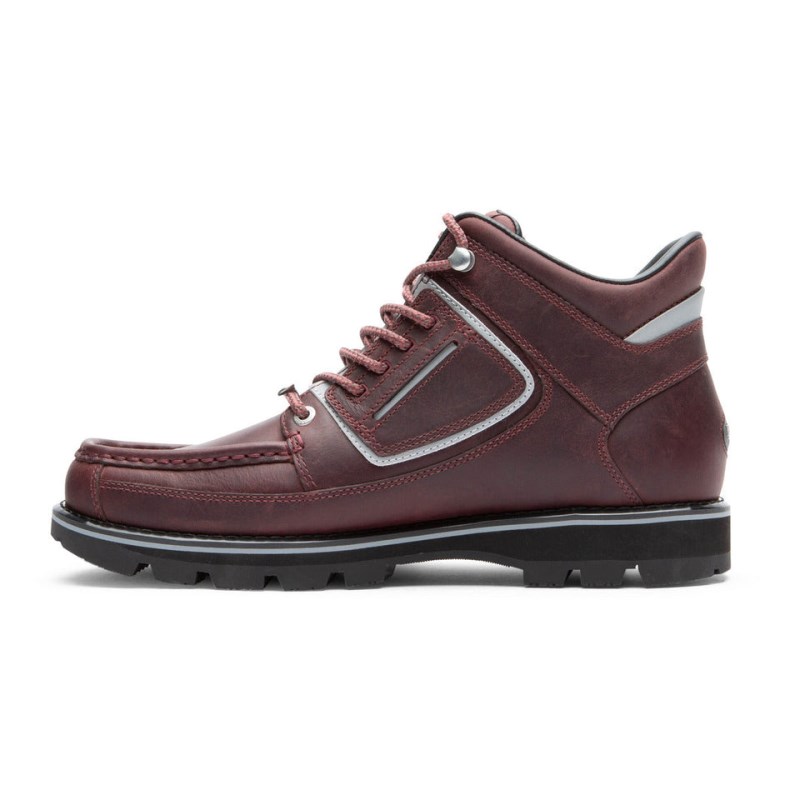 Men Rockport Umbwe II Waterproof Mweka Work Boots Burgundy USA | AS3-71917