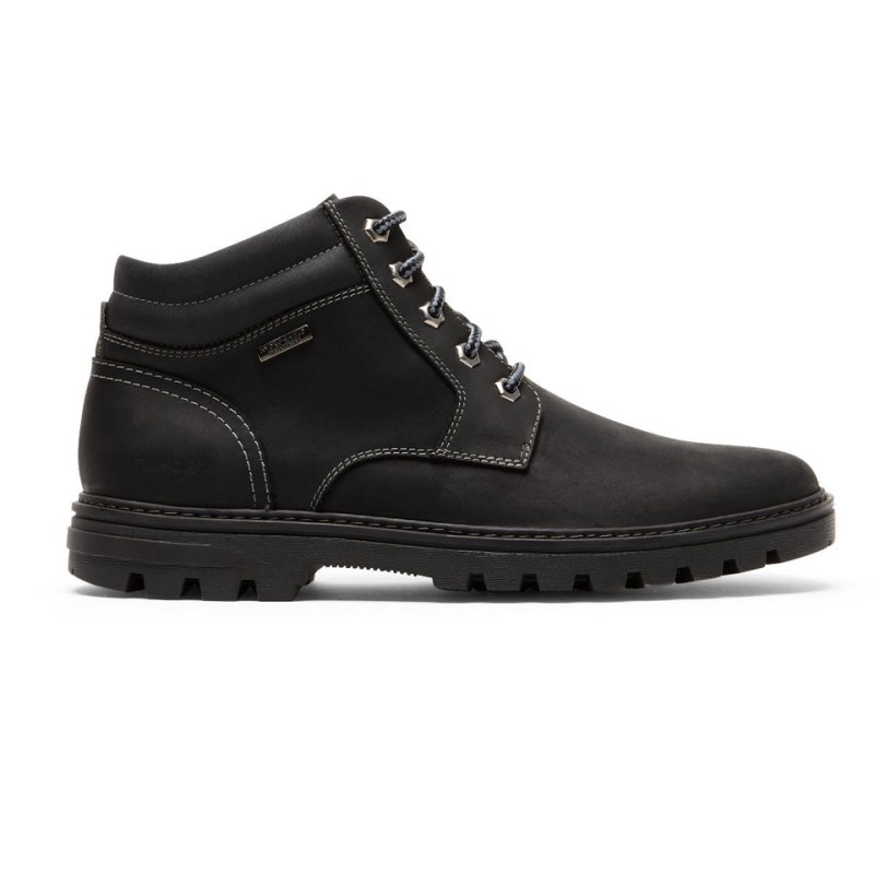 Men Rockport Weather OR Not Waterproof Boots Black USA | PR7-78997