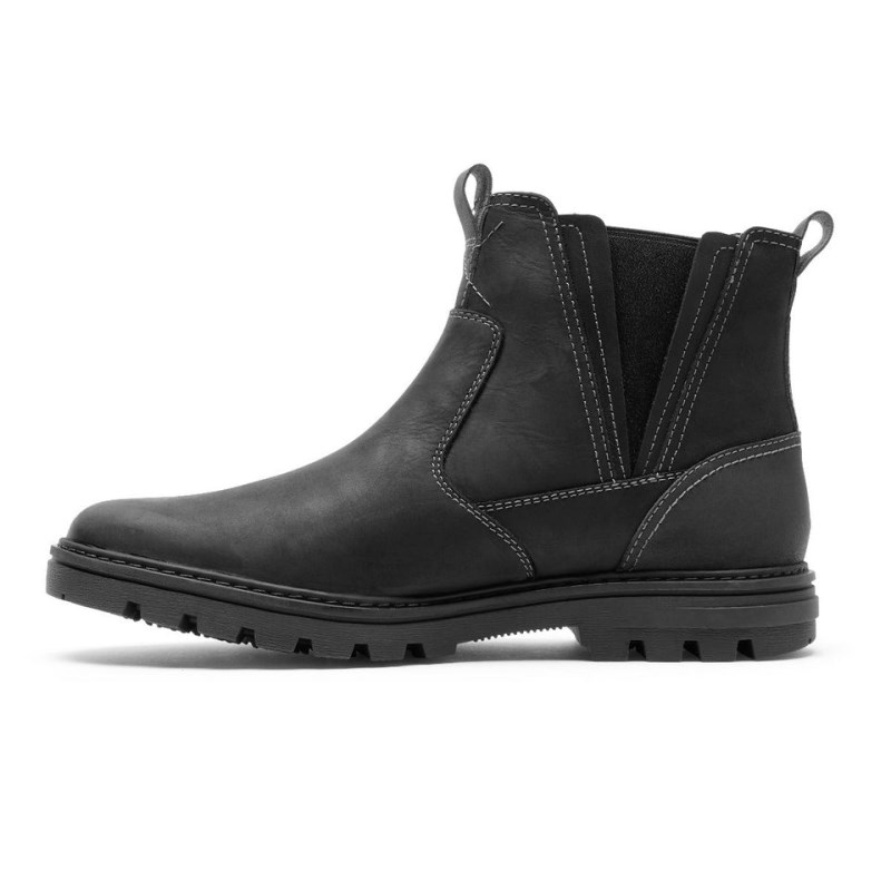 Men Rockport Weather OR Not Waterproof Chelsea Boots Black USA | LA1-02400