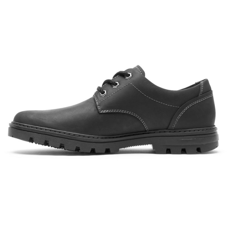 Men Rockport Weather OR Not Waterproof Oxford Shoes Black USA | OV3-87858