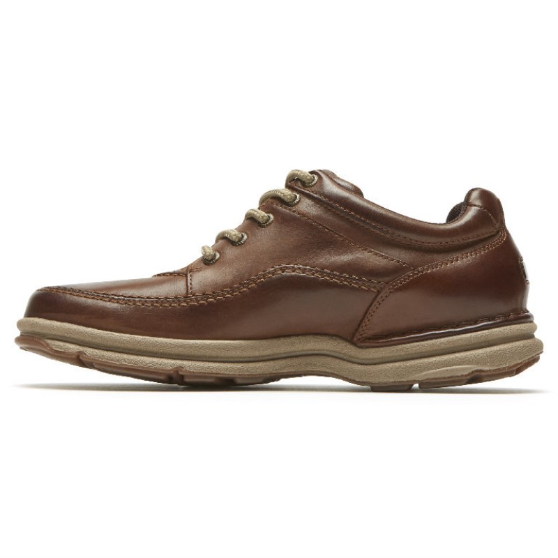 Men Rockport World Tour Classic Walking Shoes Brown USA | JW3-71477