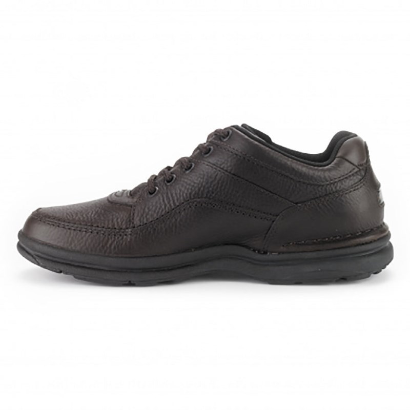 Men Rockport World Tour Classic Walking Shoes Chocolate USA | JC4-66896