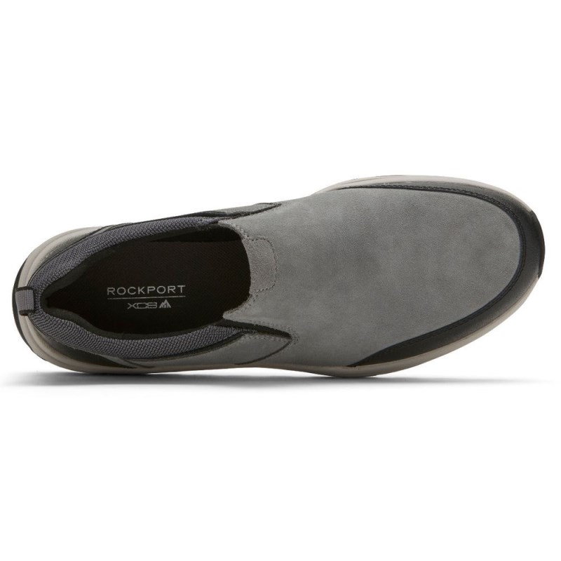 Men Rockport XCS Birchfield Slip-On Trekker Loafers Grey USA | IY1-36383