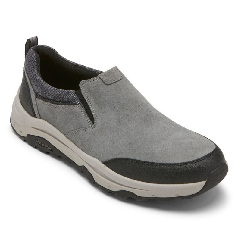 Men Rockport XCS Birchfield Slip-On Trekker Loafers Grey USA | IY1-36383