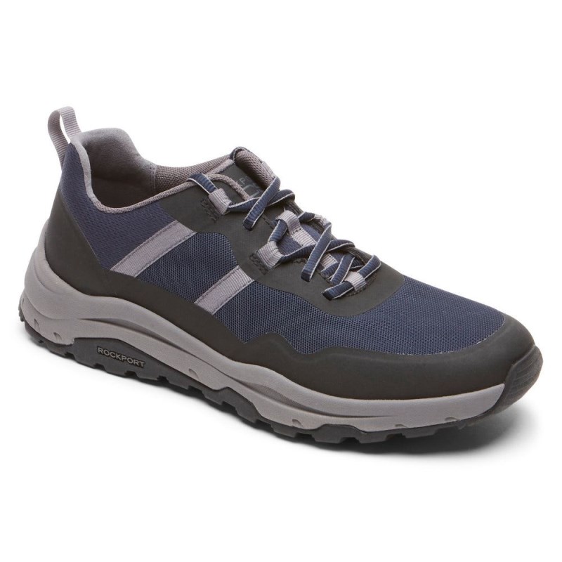 Men Rockport XCS Birchfield Sport Trekker Sneakers Navy USA | CJ5-78257