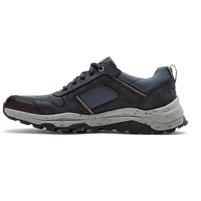 Men Rockport XCS Pathway Waterproof Ubal Trekker Sneakers Navy USA | OI8-67076