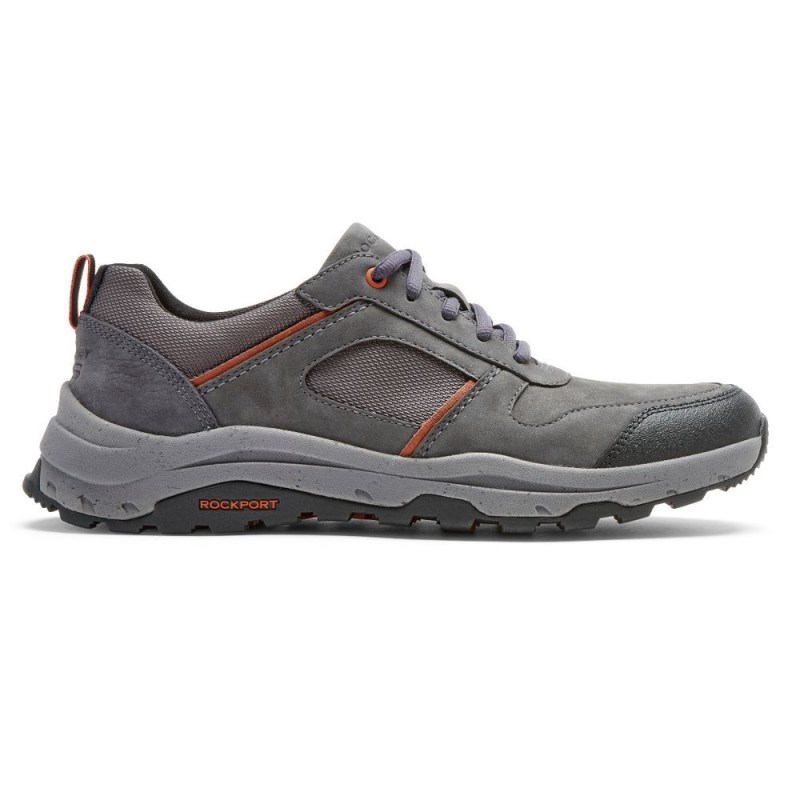 Men Rockport XCS Pathway Waterproof Ubal Trekker Sneakers Grey USA | WX9-33593