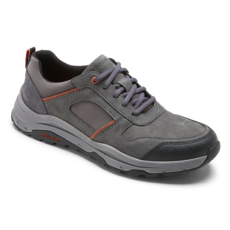 Men Rockport XCS Pathway Waterproof Ubal Trekker Sneakers Grey USA | WX9-33593