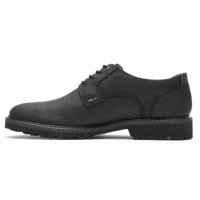 Men Rockport XCS Plain Toe Waterproof Oxford Shoes Black USA | OD8-23562