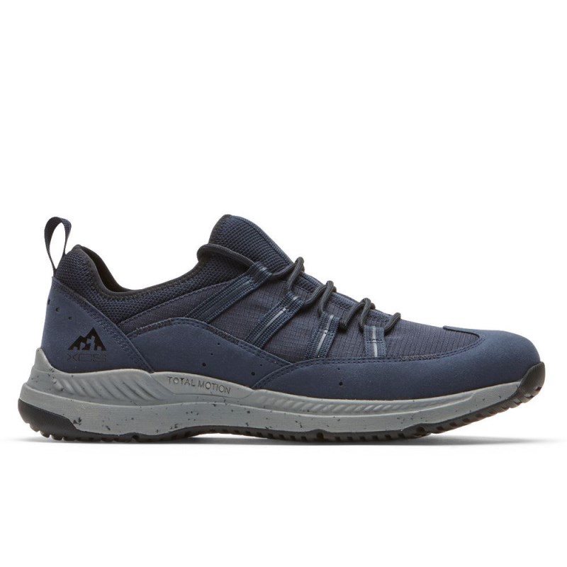 Men Rockport XCS Total Motion Trail Sneakers Navy USA | PQ8-64806