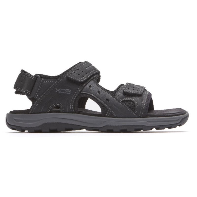 Men Rockport XCS Trail Technique Adjustable Sandals Black USA | NS3-29132