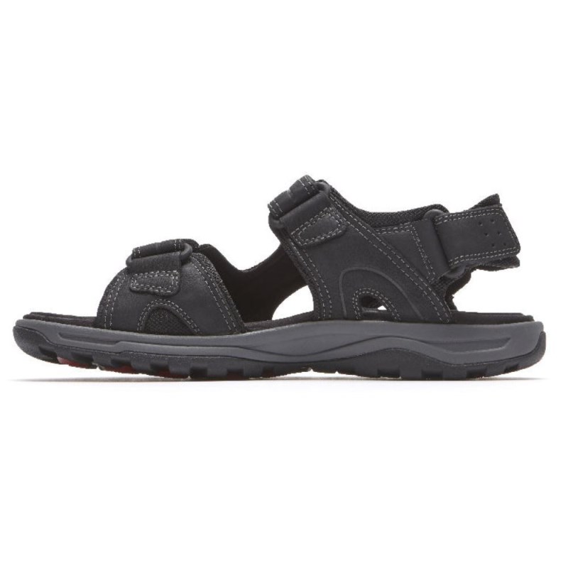 Men Rockport XCS Trail Technique Adjustable Sandals Black USA | NS3-29132