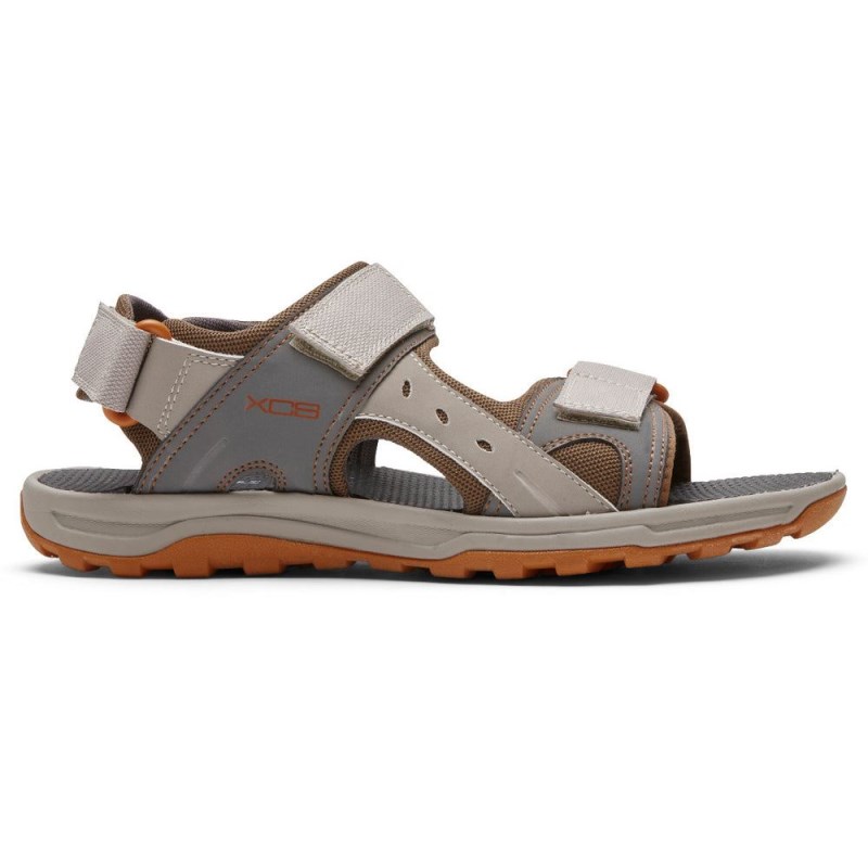 Men Rockport XCS Trail Technique Adjustable Sandals Grey USA | IN4-60086