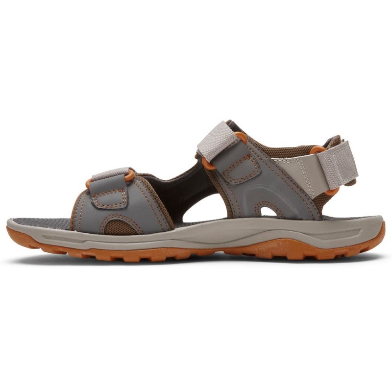 Men Rockport XCS Trail Technique Adjustable Sandals Grey USA | IN4-60086