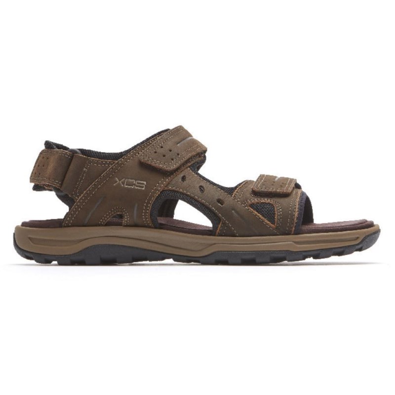 Men Rockport XCS Trail Technique Adjustable Sandals Brown USA | NG5-60896