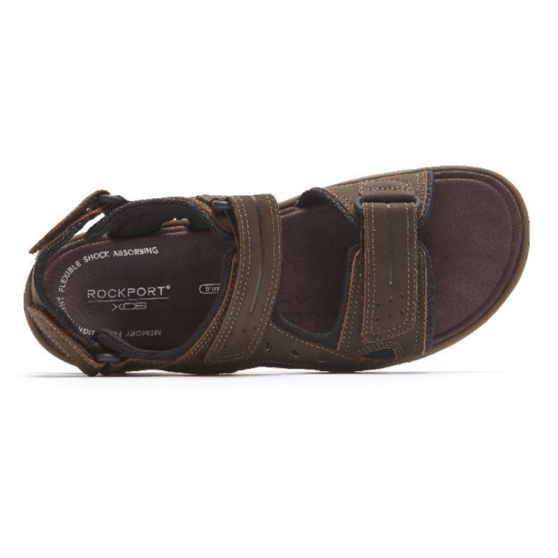 Men Rockport XCS Trail Technique Adjustable Sandals Brown USA | NG5-60896