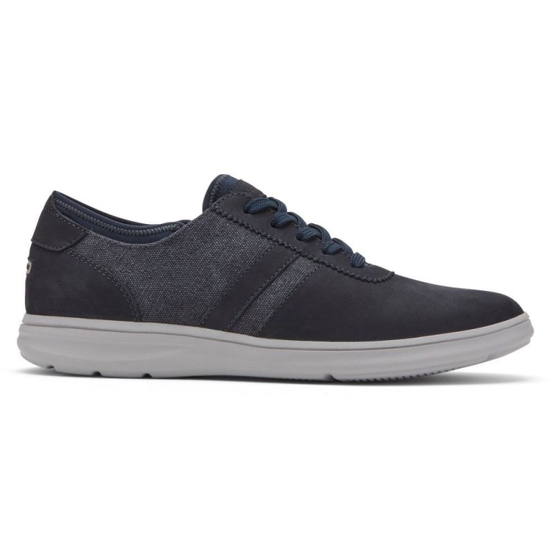 Men Rockport Zaden 5-Eye Ubal Sneakers Navy USA | HH4-82978