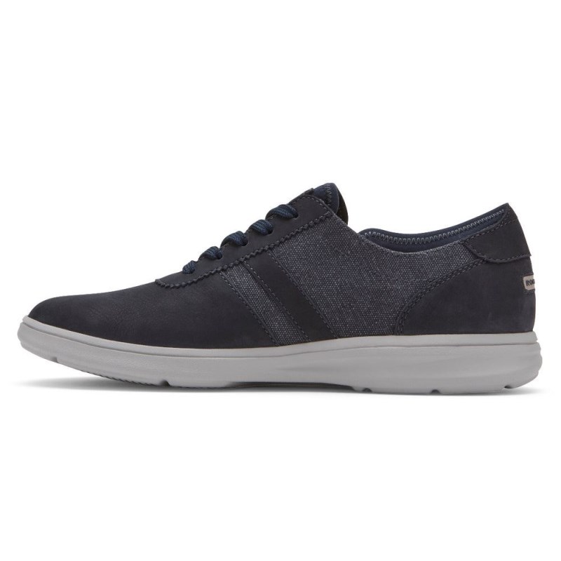 Men Rockport Zaden 5-Eye Ubal Sneakers Navy USA | HH4-82978