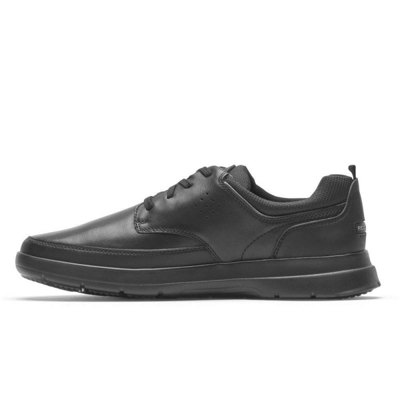 Men Rockport truFLEX Cayden Plain Toe Sneakers Black USA | QN6-04550