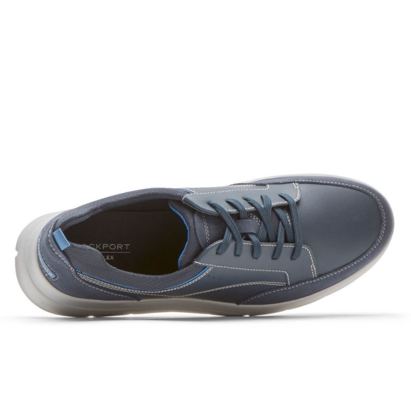 Men Rockport truFLEX Cayden Sneakers Navy USA | AV9-27232