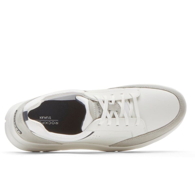 Men Rockport truFLEX Cayden Sneakers White USA | MR1-95969