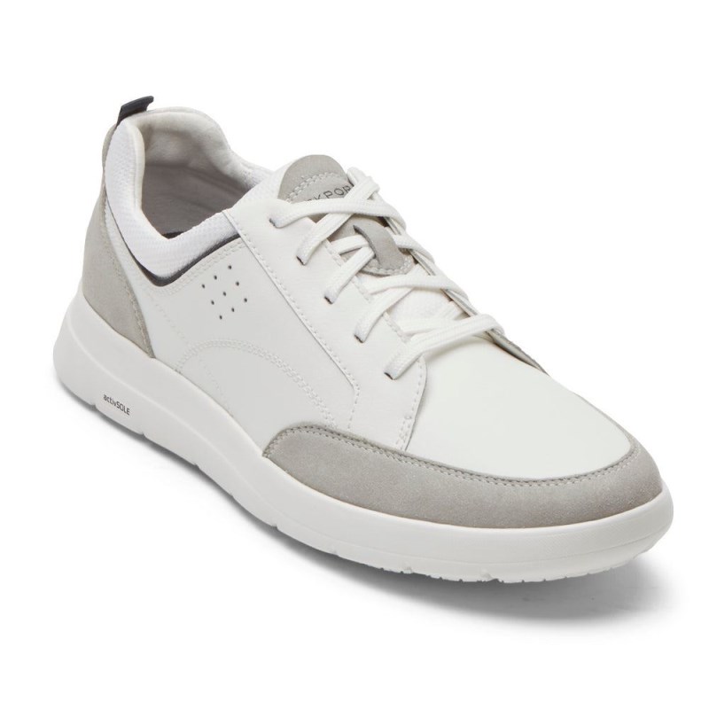 Men Rockport truFLEX Cayden Sneakers White USA | MR1-95969