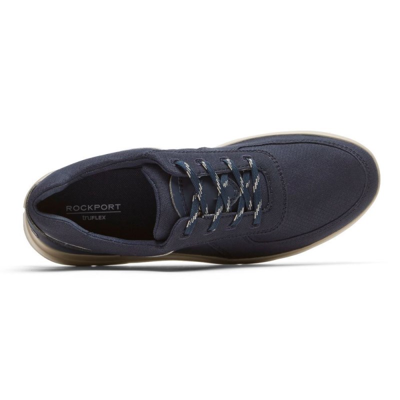 Men Rockport truFLEX Cayden Ubal Sneakers Navy USA | JW9-31783