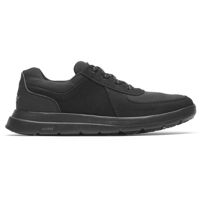 Men Rockport truFLEX Cayden Ubal Sneakers Black USA | OF6-55745