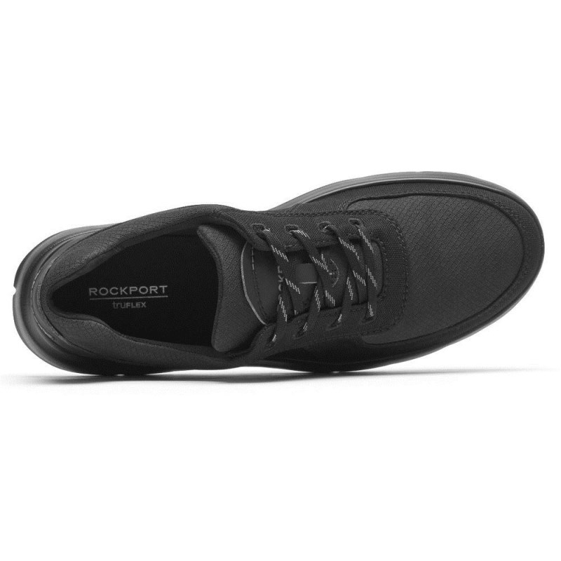 Men Rockport truFLEX Cayden Ubal Sneakers Black USA | OF6-55745