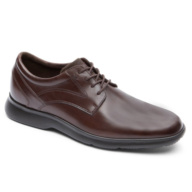 Men Rockport truFLEX DresSports Oxford Shoes Dark Brown USA | RG9-66436