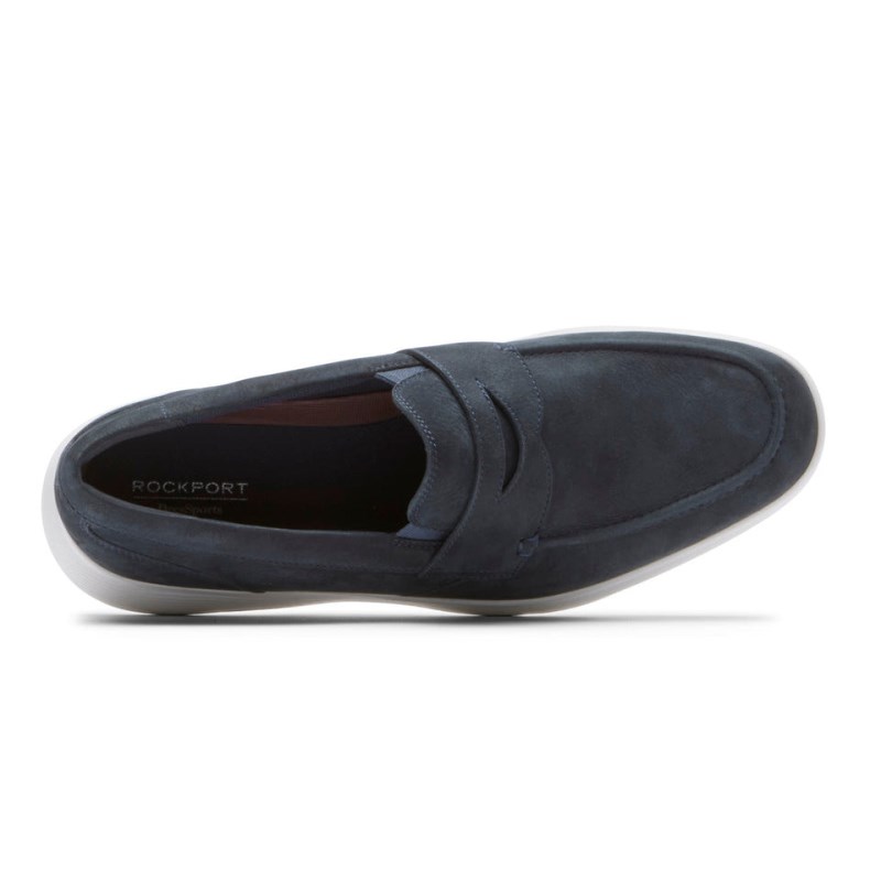 Men Rockport truFLEX DresSports Penny Loafers Navy USA | DO5-06410