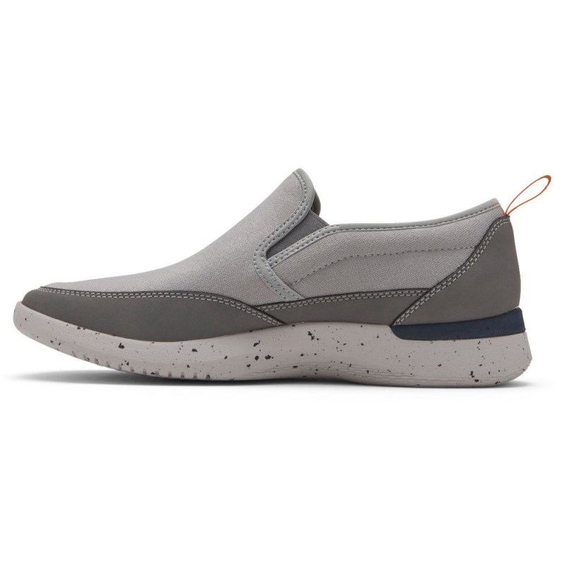 Men Rockport truFLEX Fly Mudguard Slip-On Sneakers Grey Multi USA | RU9-46344