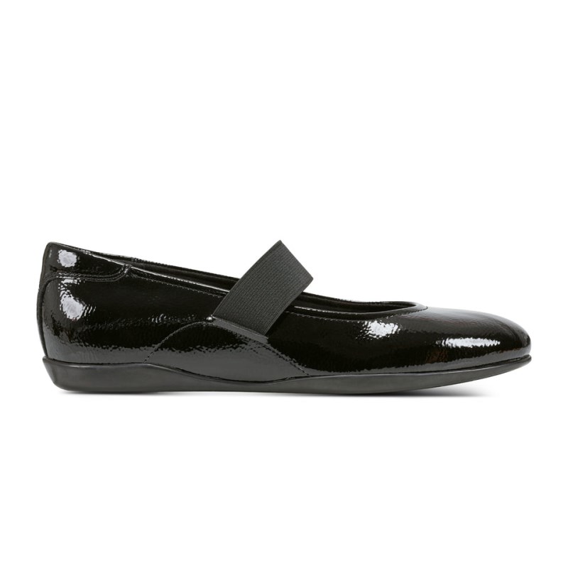 Women Rockport Aver Mary Jane Ballet Flats Black USA | JC2-63256