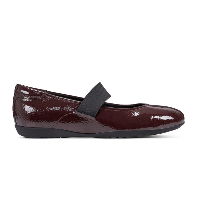 Women Rockport Aver Mary Jane Ballet Flats Dark Red USA | RW0-77687