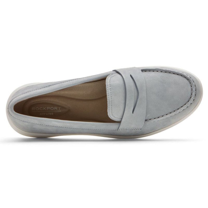 Women Rockport Ayva Washable Penny Loafers Blue USA | BS5-45694