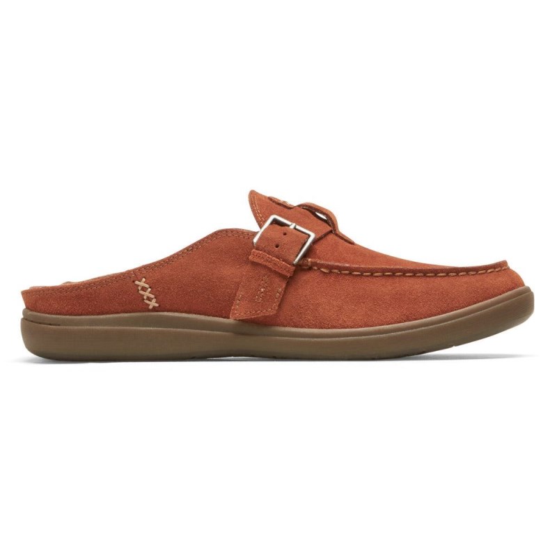 Women Rockport Bailee Slide Loafers Orange USA | ZP3-29572