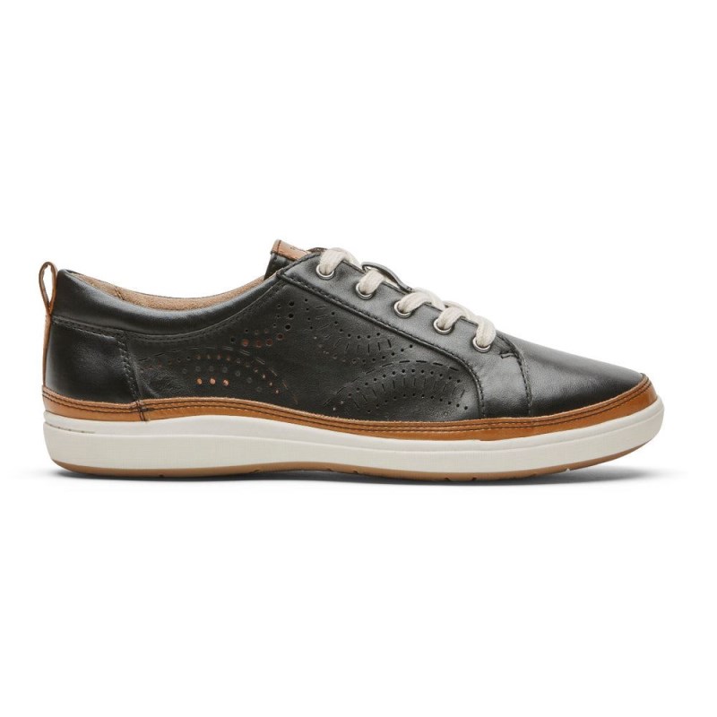 Women Rockport Bailee Sneakers Black USA | YG0-91409