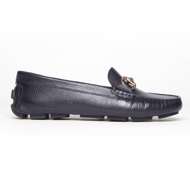 Women Rockport Bayview Bit Keeper Loafers Navy USA | OC7-10791