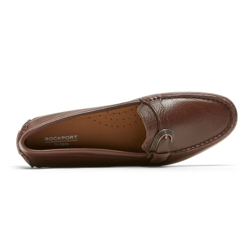 Women Rockport Bayview Buckle Loafers Brown USA | AL8-25372